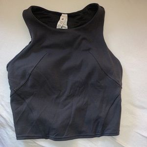 Grey Lululemon High Neck tank top